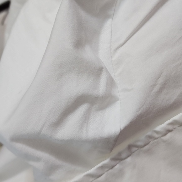 isabel Maternity by Ingrid & Isabel Side Pleated Popover Blouse White - Picture 14 of 14